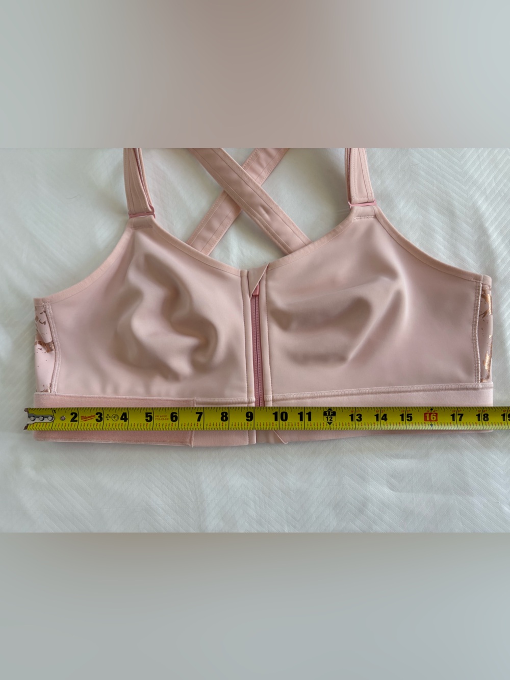 Shefit Flex Sports Bra Medium Impact Fully Adjustable Blush Pink & Gold 3X Luxe - Picture 10 of 13